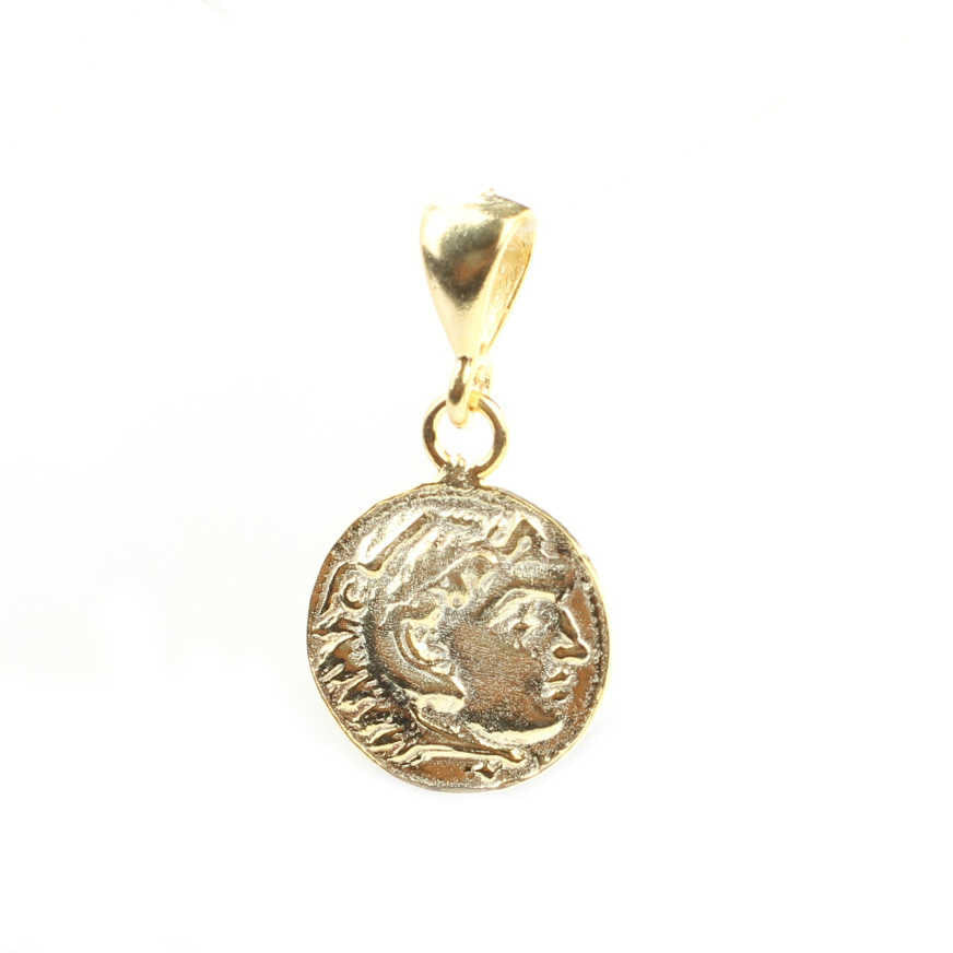 925 Sterling Silver Caesar Medallion Pendant