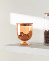 Airtight Food Storage Container with Wooden Lid - 900ml Kitchen Canister
