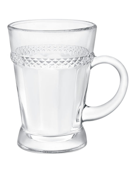 Elegant Glass 4-Piece Tea Cup Set - Calais Collection Design
