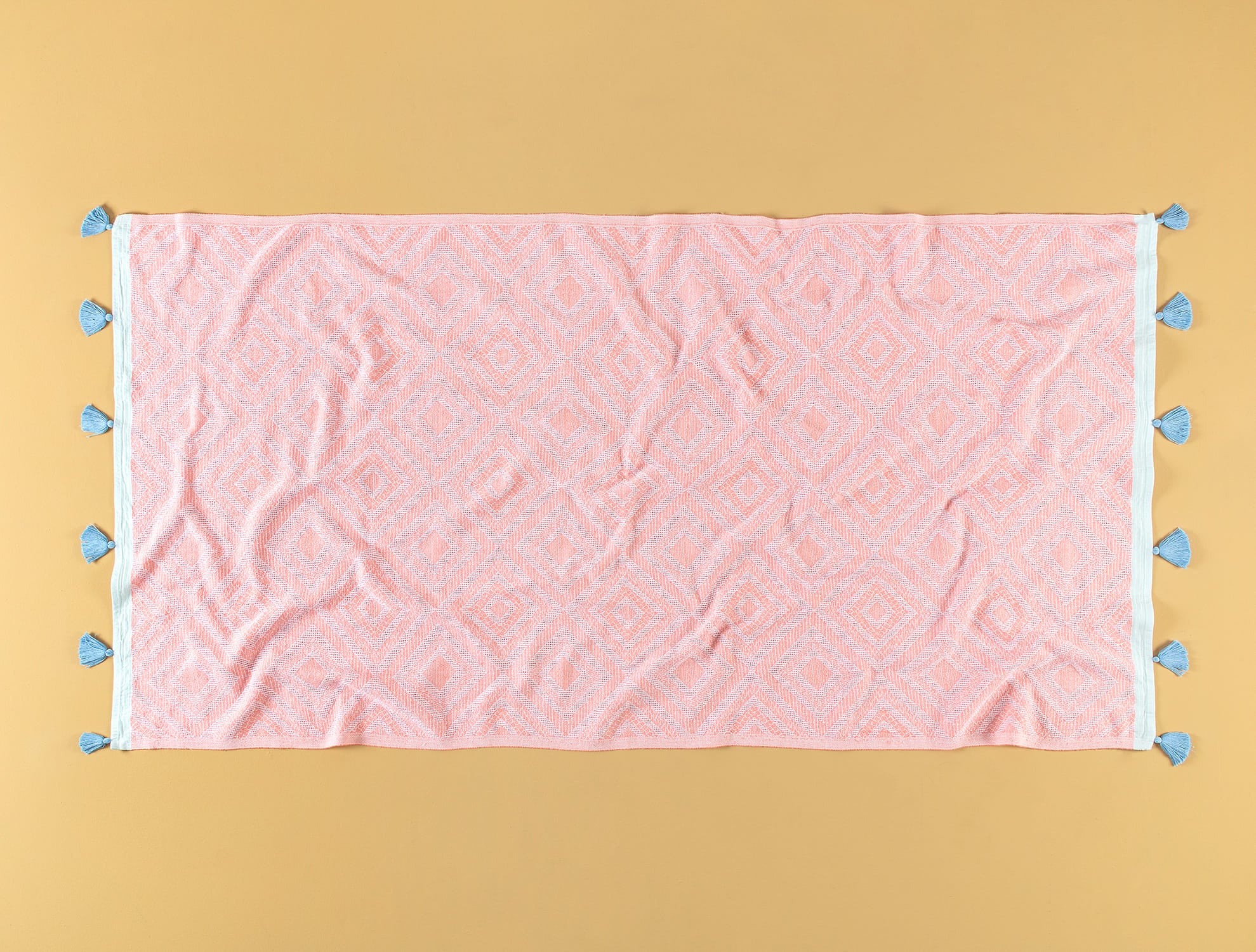 Jacquard Pestemal Turkish Towel - Soft, Absorbent & Quick Dry Beach Bath Towel