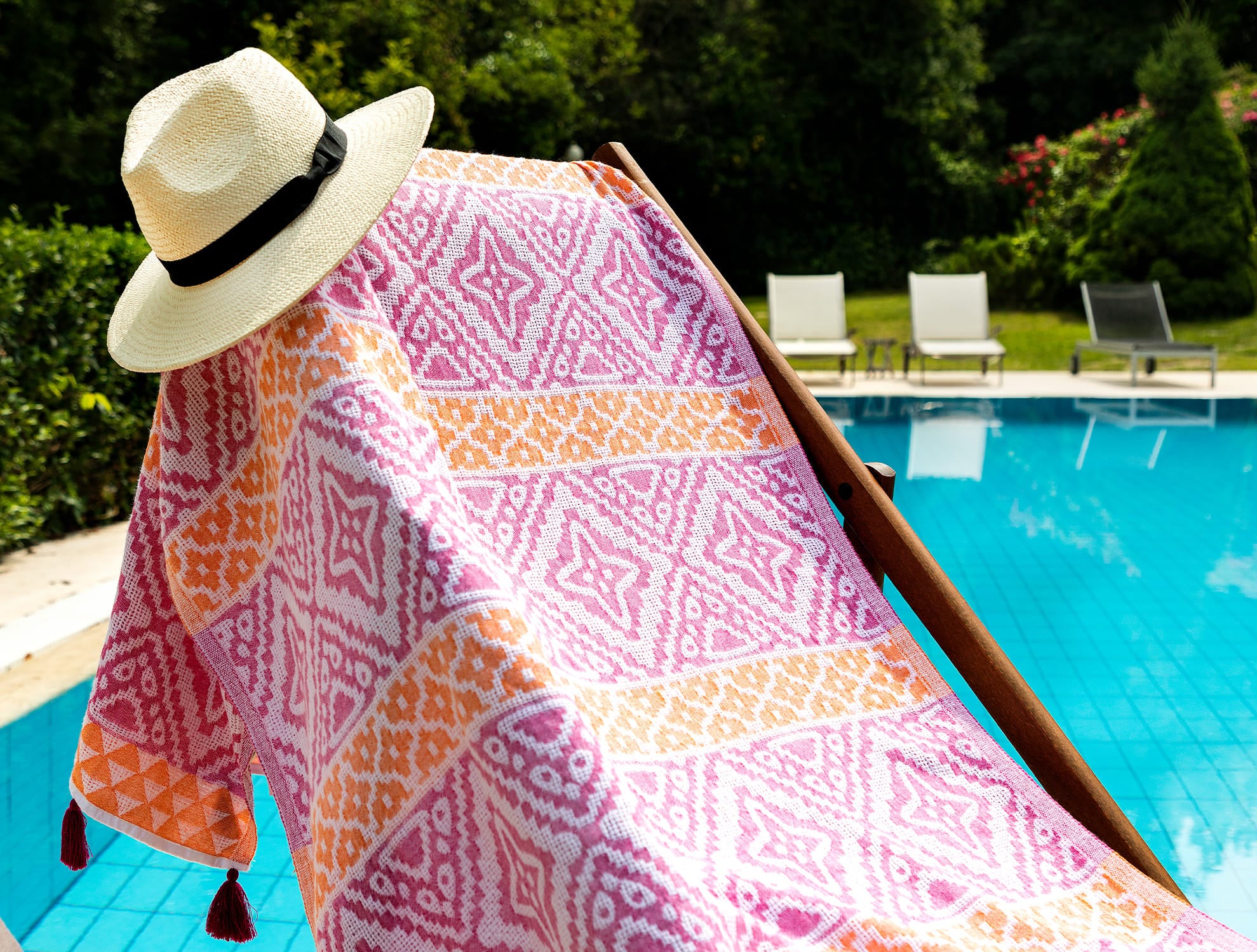 Cotton Jacquard Turkish Towel - Allaire Design