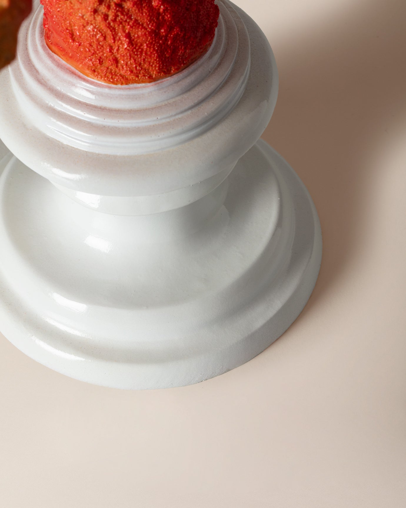Isabella Orange and White Decorative Figurine