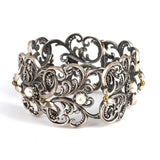 Sterling Silver Pearl Bracelet - Antique Byzantine Constantinople