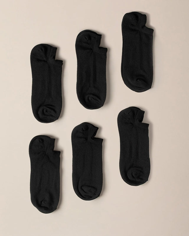 Cotton Blend Women's 6-Pack Sneaker Socks - Everyday Comfort