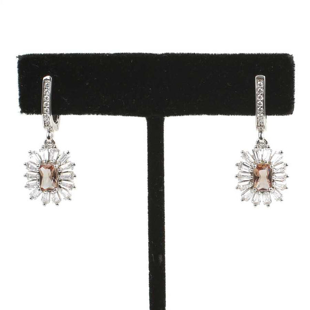 925 Sterling Silver Zultanite Color-Change & Baguette Earrings