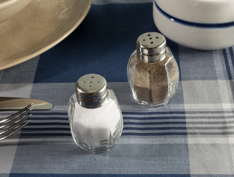 Glass & Metal 2-Piece Shaker Set - Contemporary Dining Accent