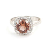 Anillo cuadrado de piedra preciosa Zultanita de plata esterlina premium