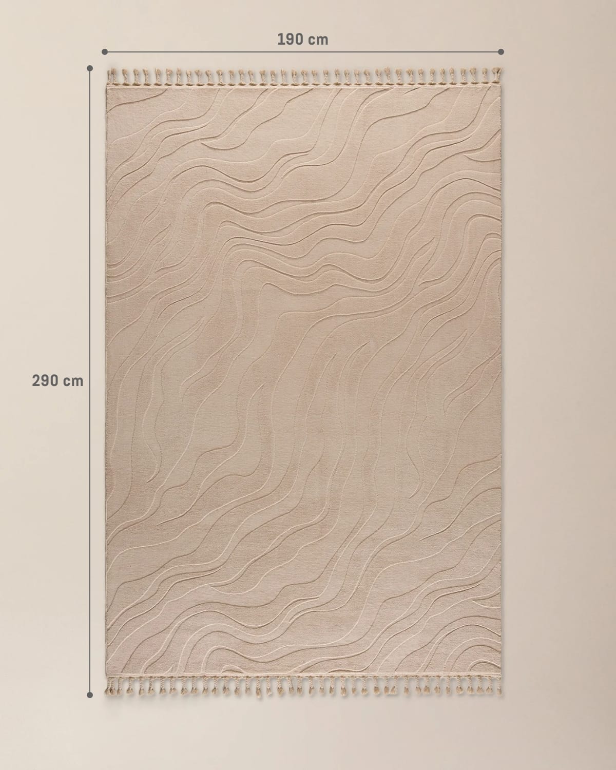 Embossed Textured Area Rug - Modern Plush Floor Carpet