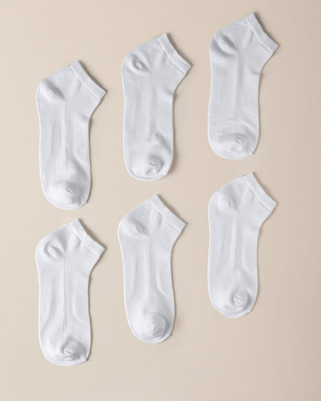 Beau Men's 6-Pack No-Show Footie Socks