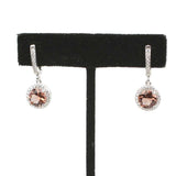 925 Sterling Silver Zultanite & Zircon Color-Changing Drop Earrings