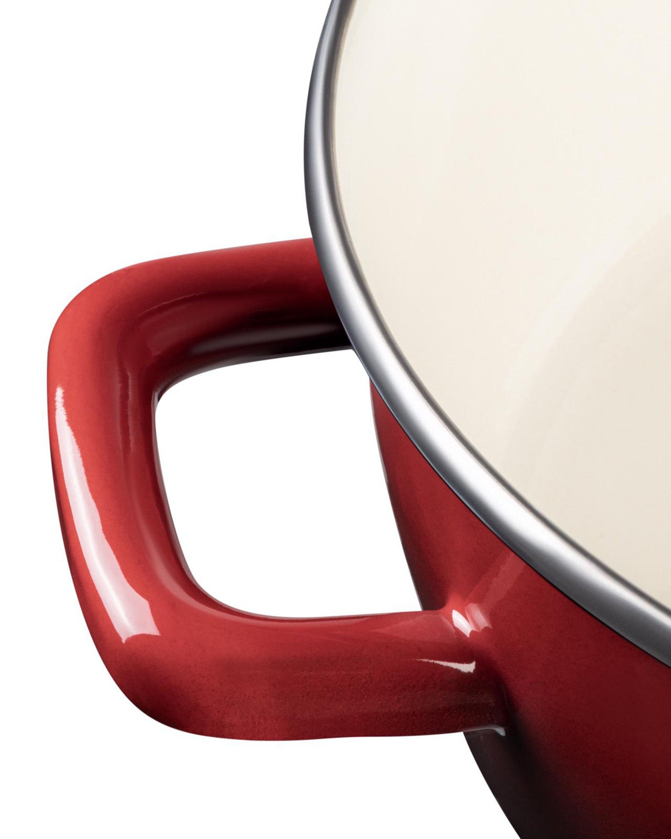 20 cm Red Deep Cooking Pot - Versatile Saucepan