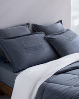 SuperSoft Einzelbettwäsche-Set für ultimativen Komfort, Indigo Blau