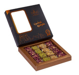 Scatola Regalo di Delizie Turche Gourmet Assortite al Pistacchio, Vegane e Senza Glucosio