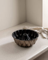 Gold Fluted Teardrop Cake Pan - Non-Stick Baking Mold
