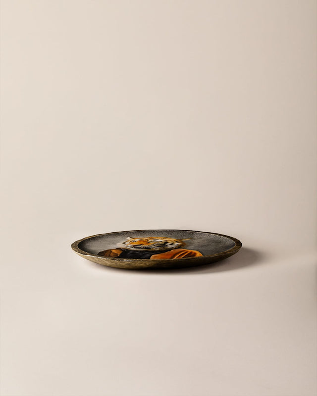 Louis Decorative Accent Plate - Brown Home Decor Dish