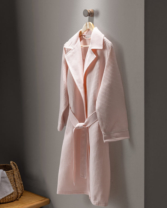 Unisex 100% Cotton Luxury Bathrobe - Powder Pink
