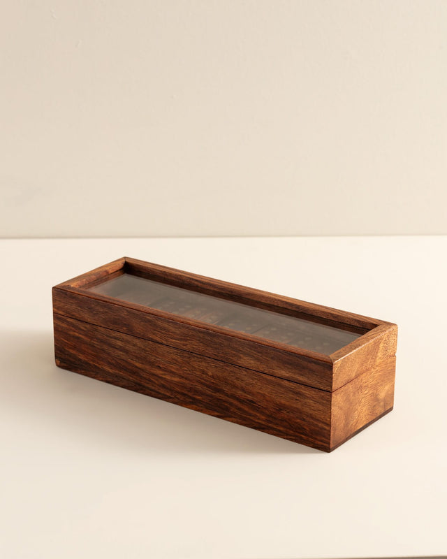 Wooden Domino Set - Stylish Table Accent
