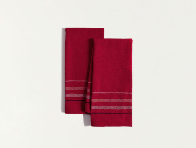 Cotton Blend 2-Piece Tea Towel Set - Soft & Absorbent Kitchen Cloths