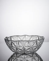 Clear Glass Salad Bowl - 24 cm Serving Dish