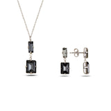 Funkelndes Baguette-Schmuckset – Minimalistisches & Elegantes Design