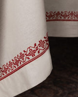100% Cotton Ombrelot Tablecloth - Elegant Dining