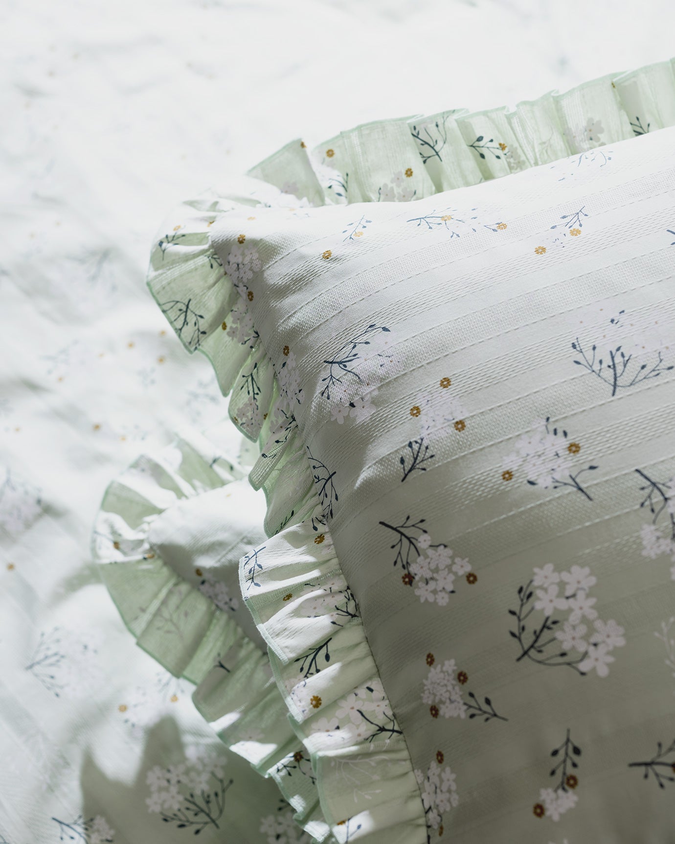 Jules Double Ruffle Duvet Cover Set - Soft & Elegant Bedding Collection