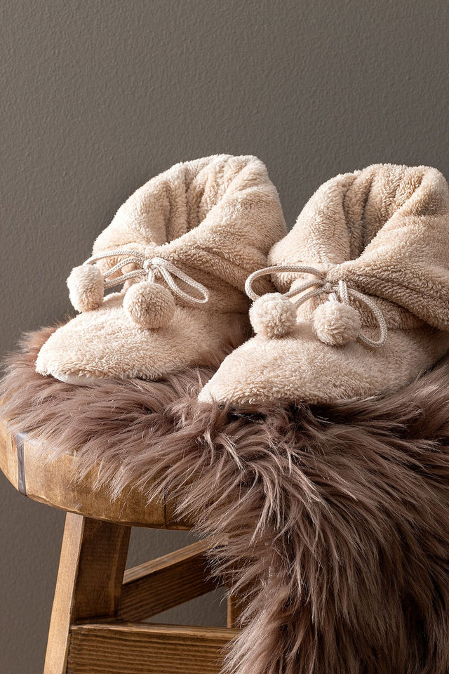 Women's Plush Cozy Slipper Boots - Indoor Warm Home Footwear