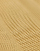 100% Cotton Pique Weave King Size Blanket - Yellow