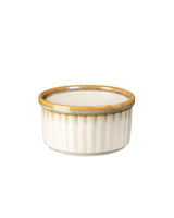Artisanal Porcelain 2-Piece Soufflé Set - Rustic Cream & Earth Tones