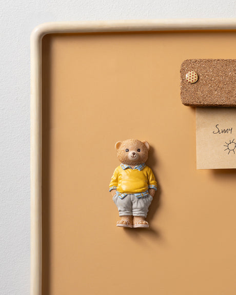 Resin Decorative Magnet - Playful Champ Bear Design