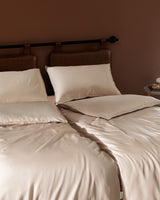 Tencel Family Size Duvet Cover Set - Soft Botanical Comfort