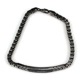 Premium 925 Sterling Silver Onyx Detailed Bracelet