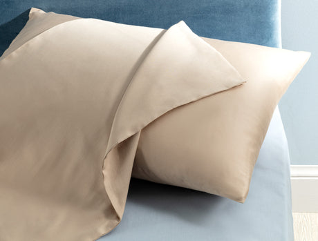100% Cotton Sateen Pillowcase Set of 2 - Soft & Luxurious Bedding