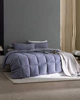 Indigo Twin Size Bedding Set - Comforter, Sheets, Pillowcase