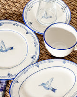 New Bone Porcelain 2-Person Dining Set - Oiseau Collection