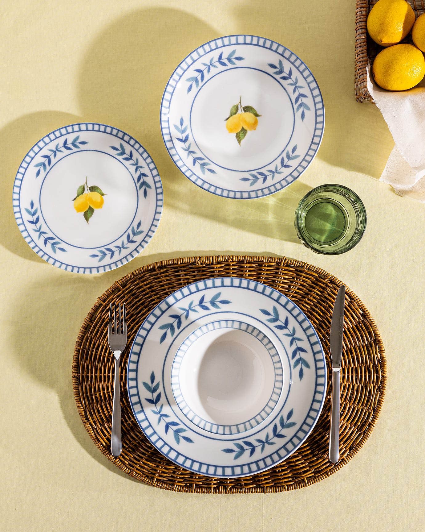 New Bone China 6-Person Dinner Set - Brunella Collection