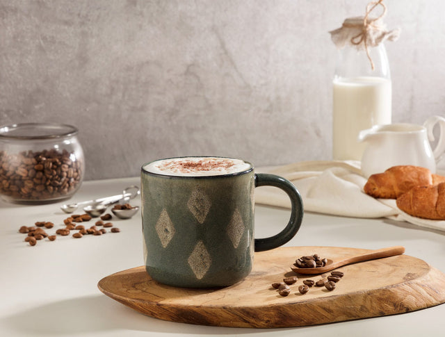 Ceramic Cylindrical Mug - Modern Minimalist Everyday Drinkware