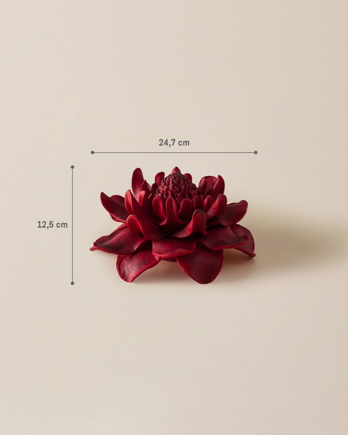Resin Petal Figurine - Elegant Abstract Floral Home Decoration
