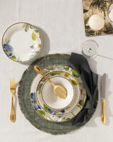 New Bone China 6-Person Dinner Set - Elegant Lumière Design