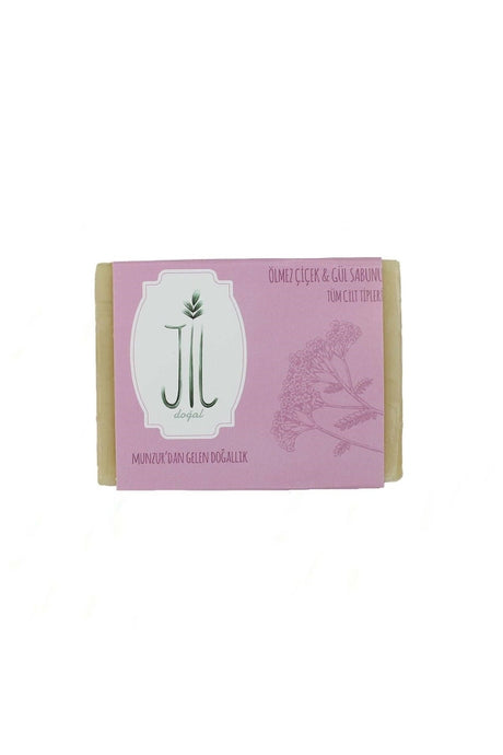 Natural Immortelle Rose Soap Bar | Gentle Facial & Body Cleanser