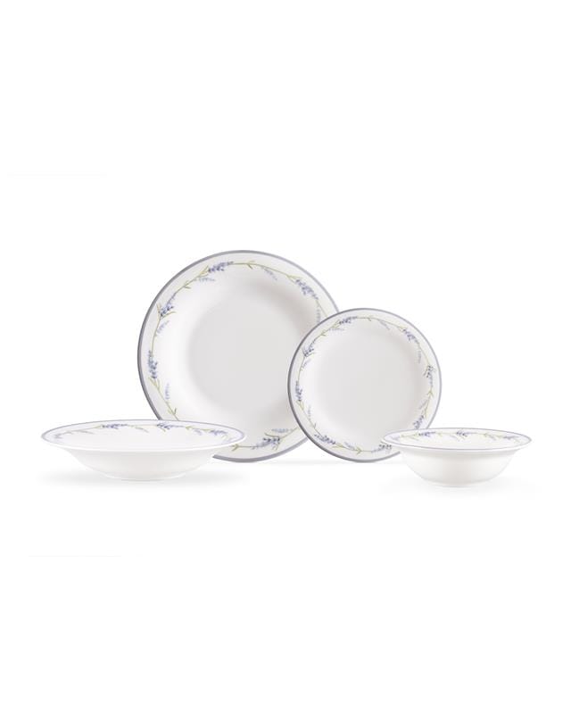 New Bone China 6-Person Dinner Set - Artistic & Colorful Design