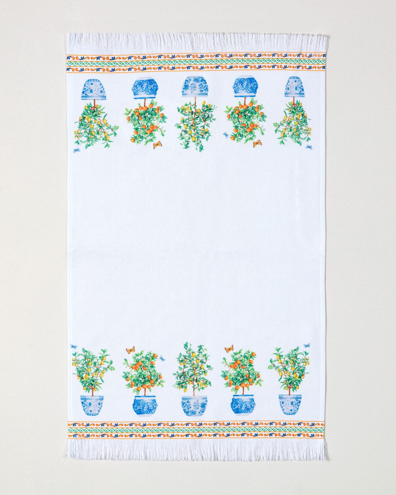 Citron Print Kitchen Towel - Absorbent & Decorative Dish Cloth
