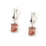 Sterling Silver Zultanite Rectangular Earrings - Color-Changing Gemstone