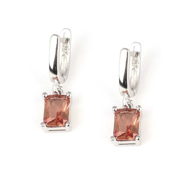 Sterling Silver Zultanite Rectangular Earrings - Color-Changing Gemstone