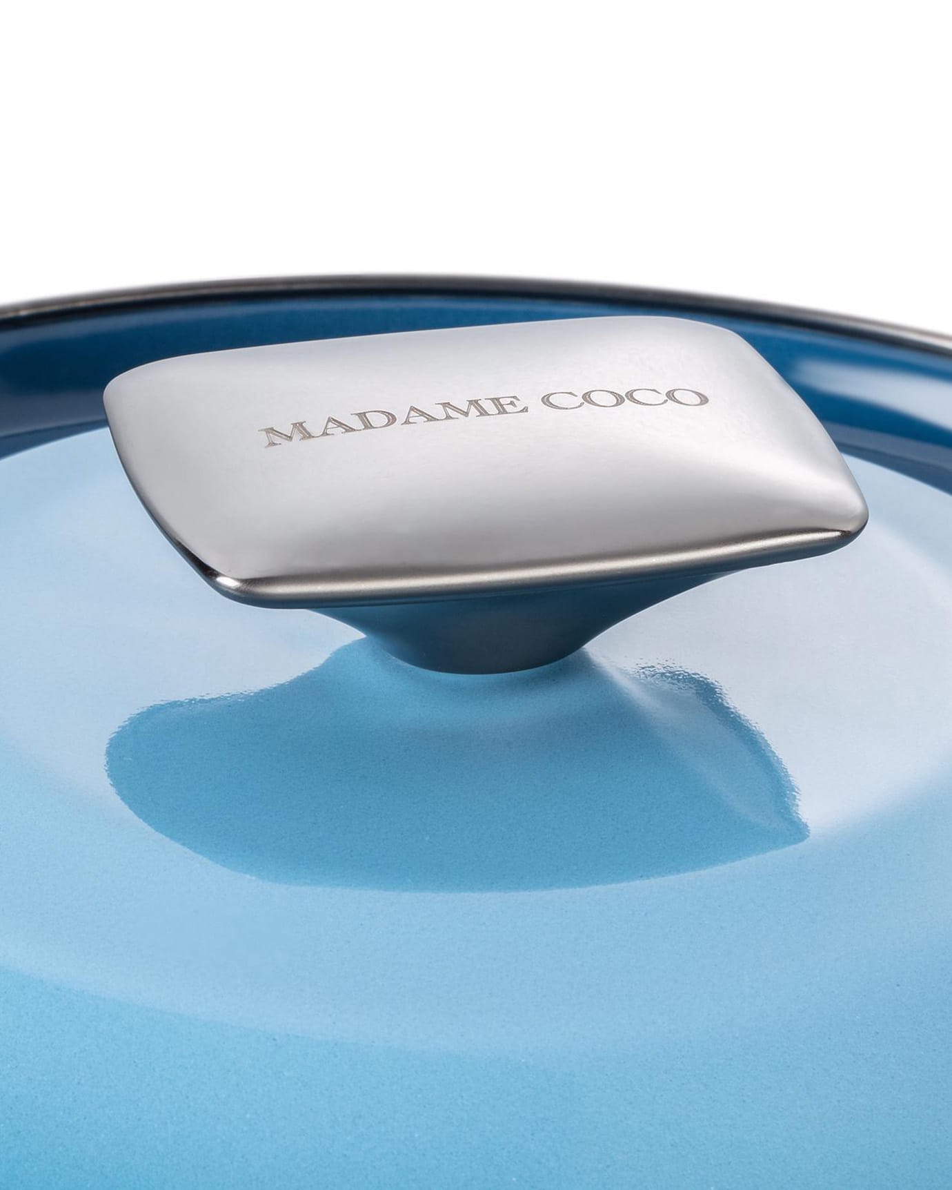 20 cm Blue Deep Saucepan with Lid - Everyday Non-Stick Cookware