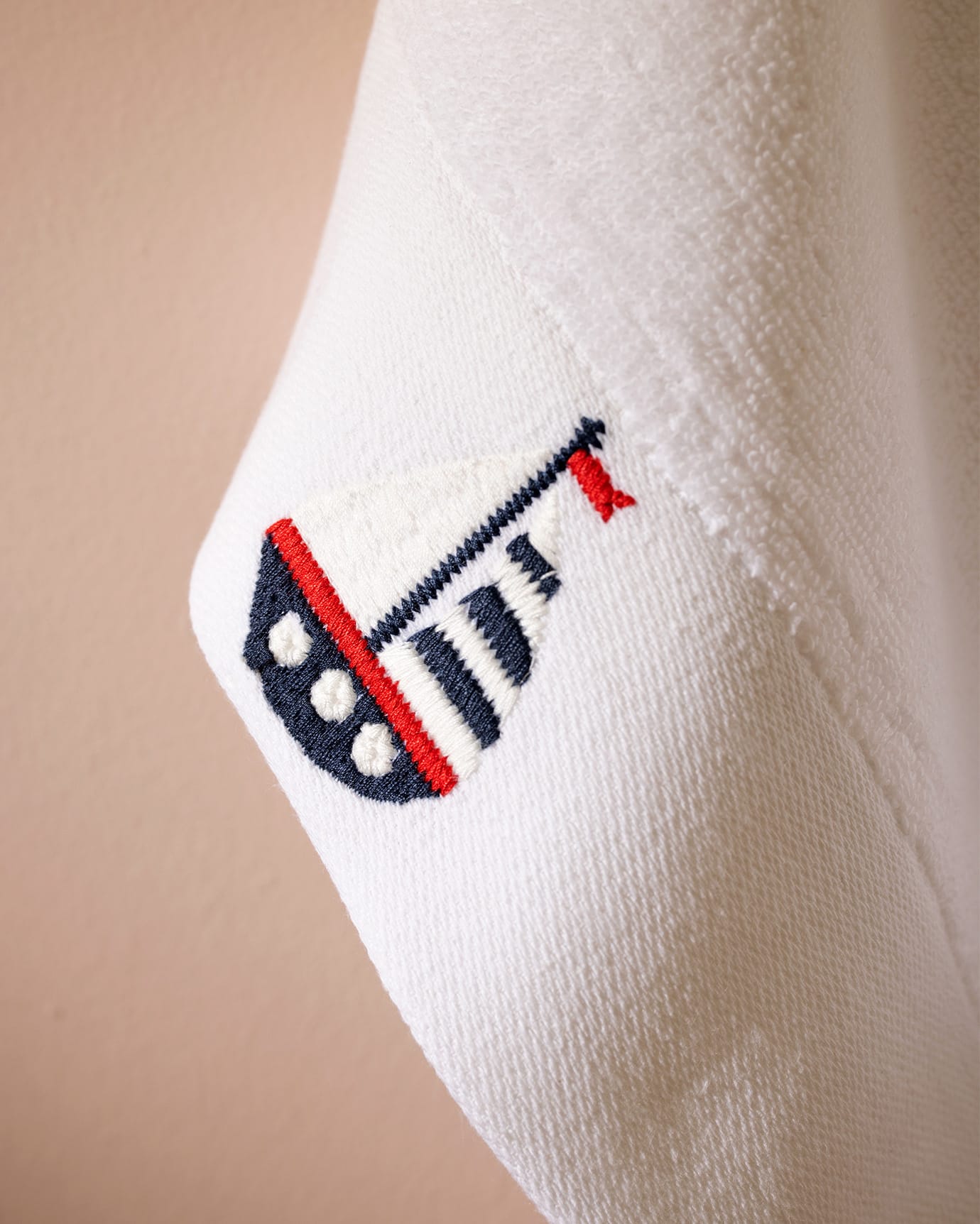 Soft Embroidered 100% Cotton Hand Towel Set - 2 Pack