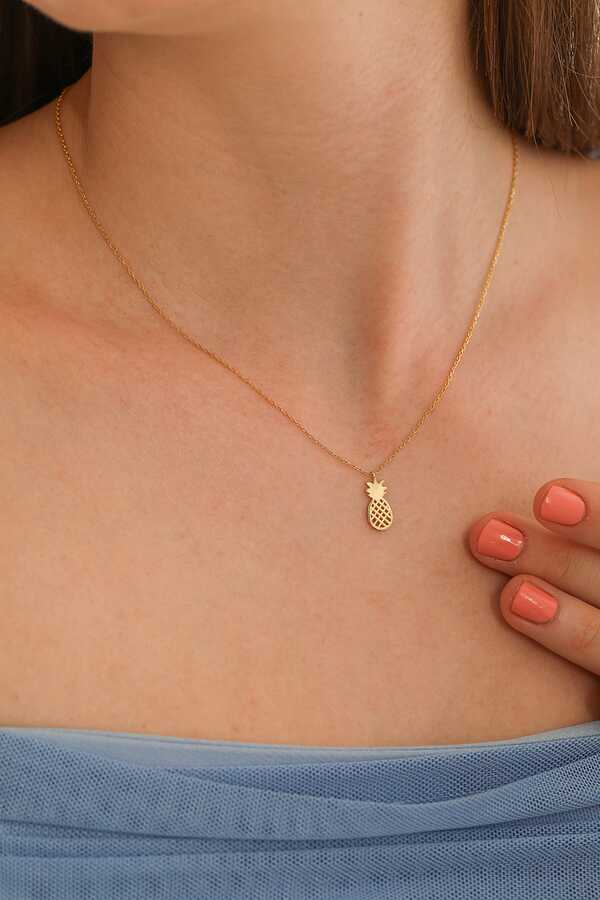 Premium Sterling Silver Pineapple Pendant Necklace