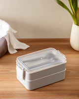 Portable Lunch Box with Spoon - Reusable Food Container