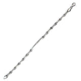 925 Sterling Silver Zircon Cast Design Bracelet