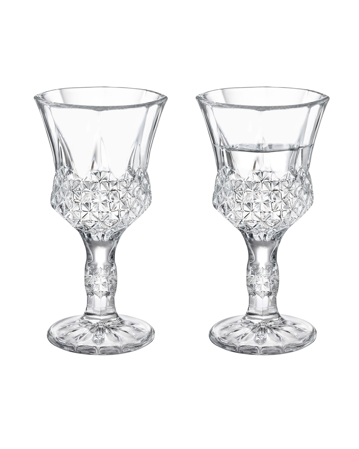 Glass 4-Piece Footed Espresso Glasses - Elegant Design